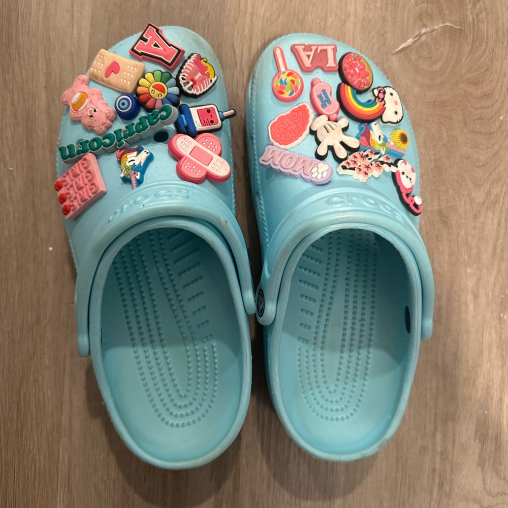 Blue crocs